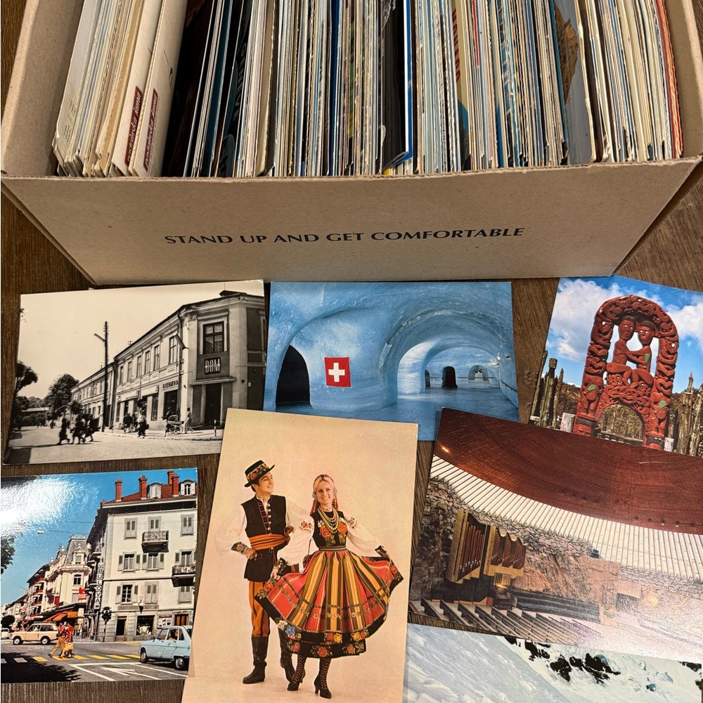 Postcards paper ephemera traveling around they world